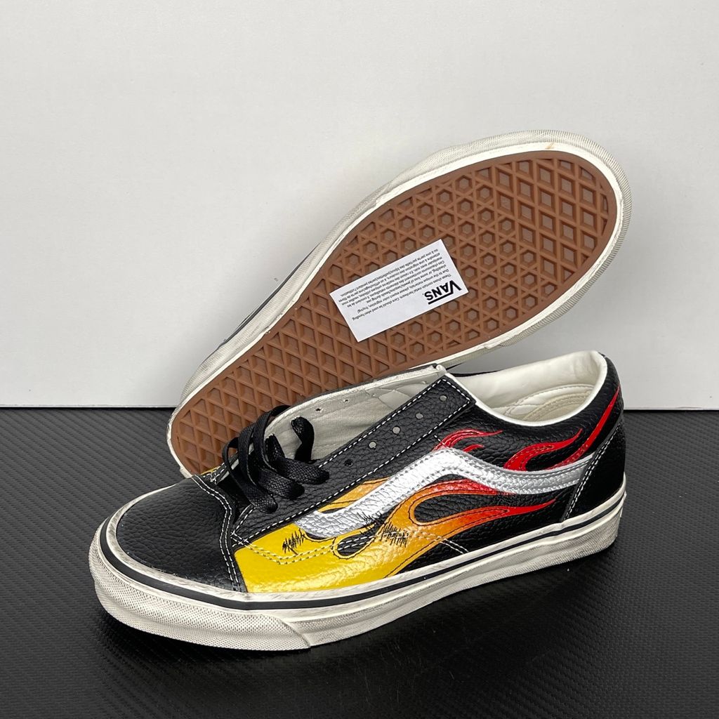 Vans Premium Old Skool 36 Archive Flame Black VN000D9RCJK Black Orange Red Sneakers