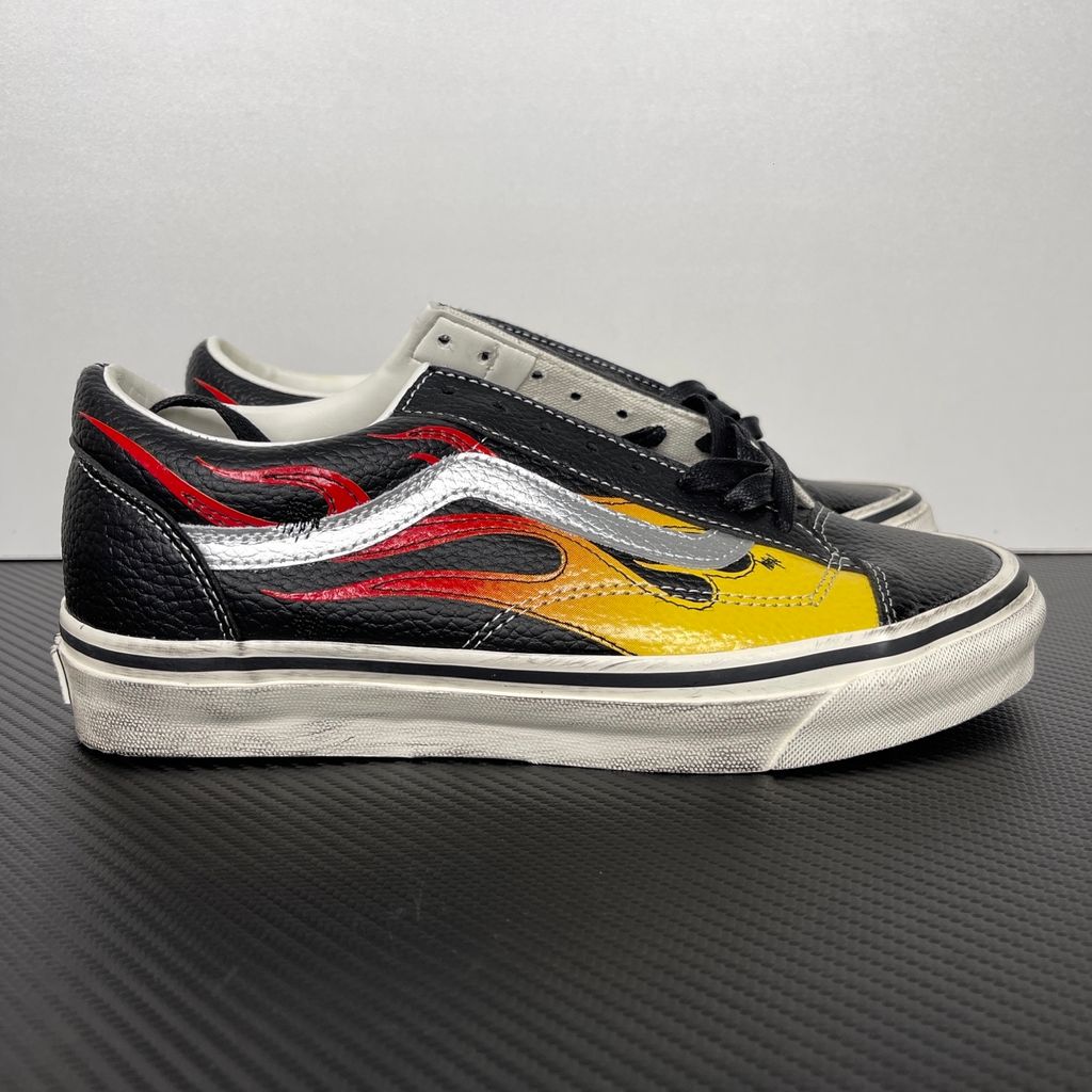 Vans Premium Old Skool 36 Archive Flame Black VN000D9RCJK Black Orange Red Sneakers