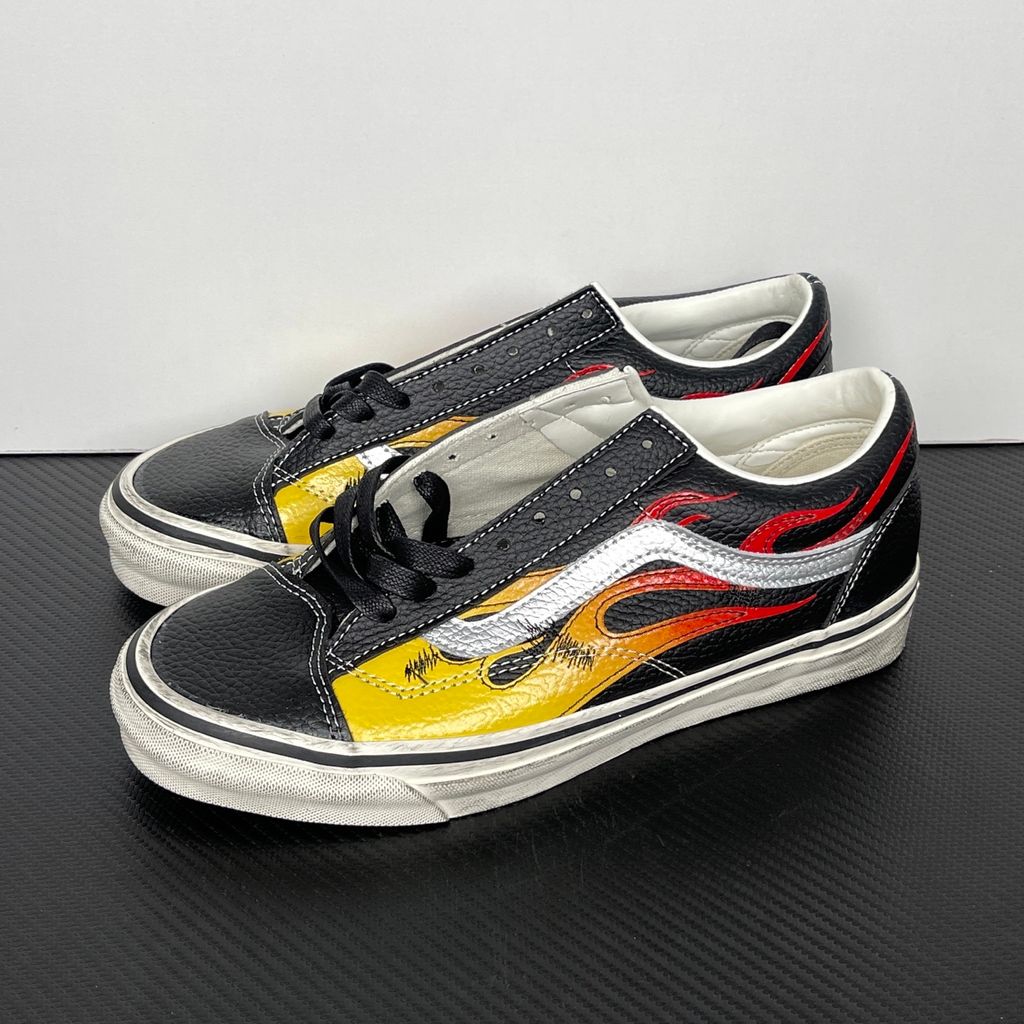Vans Premium Old Skool 36 Archive Flame Black VN000D9RCJK Black Orange Red Sneakers