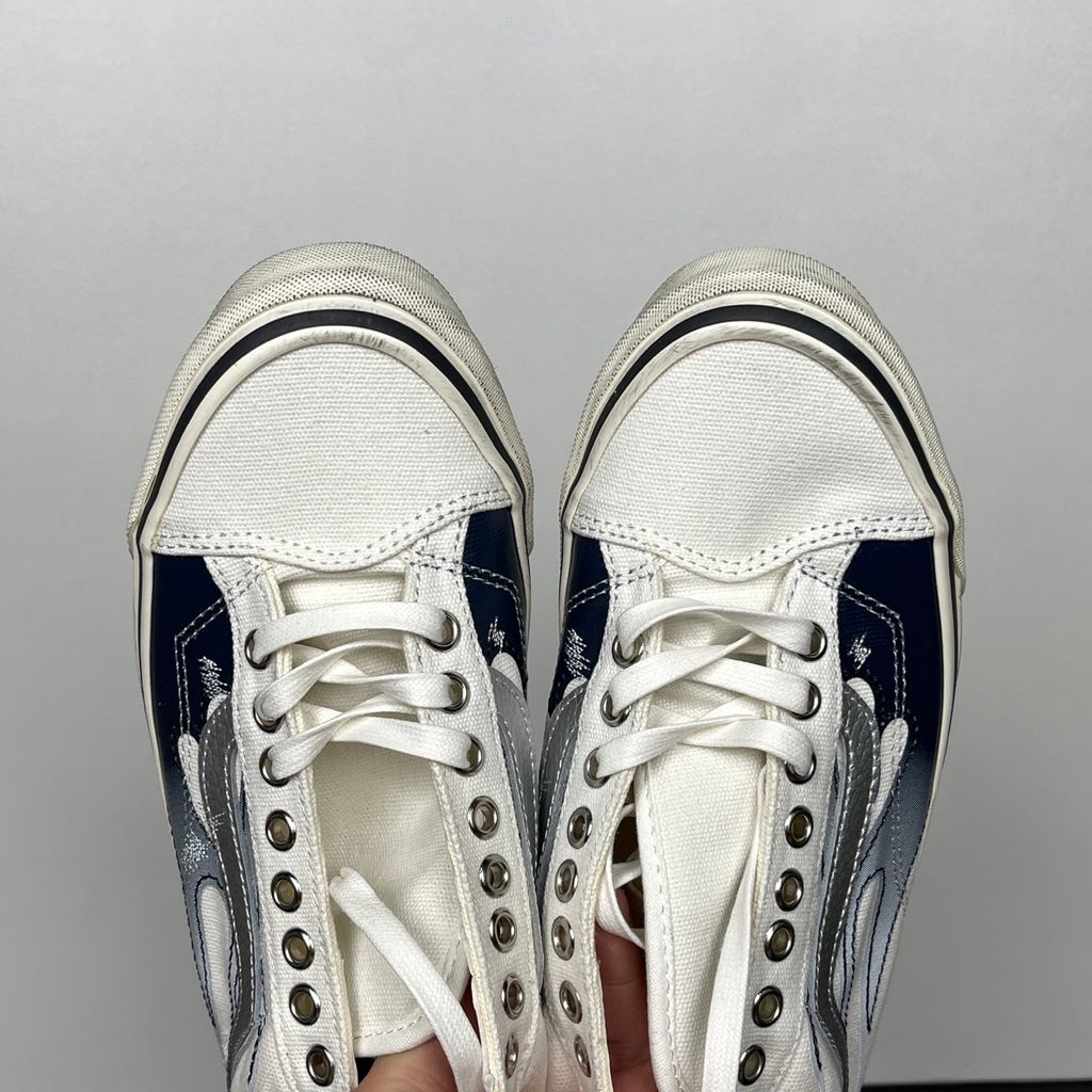 Vans Premium Old Skool 36 Archive Flame Marshmallow VN000D9RCCZ White Grey Black Sneakers