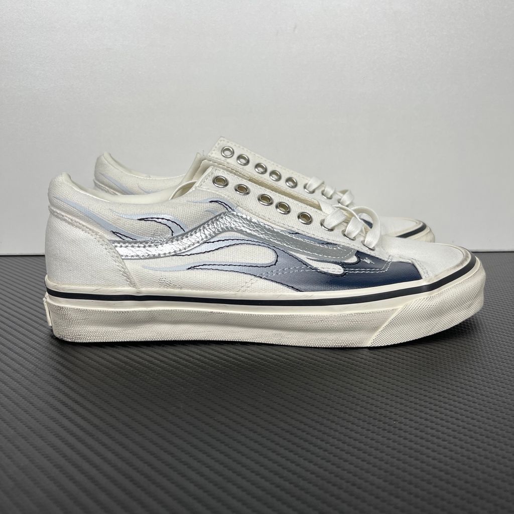 Vans Premium Old Skool 36 Archive Flame Marshmallow VN000D9RCCZ White Grey Black Sneakers
