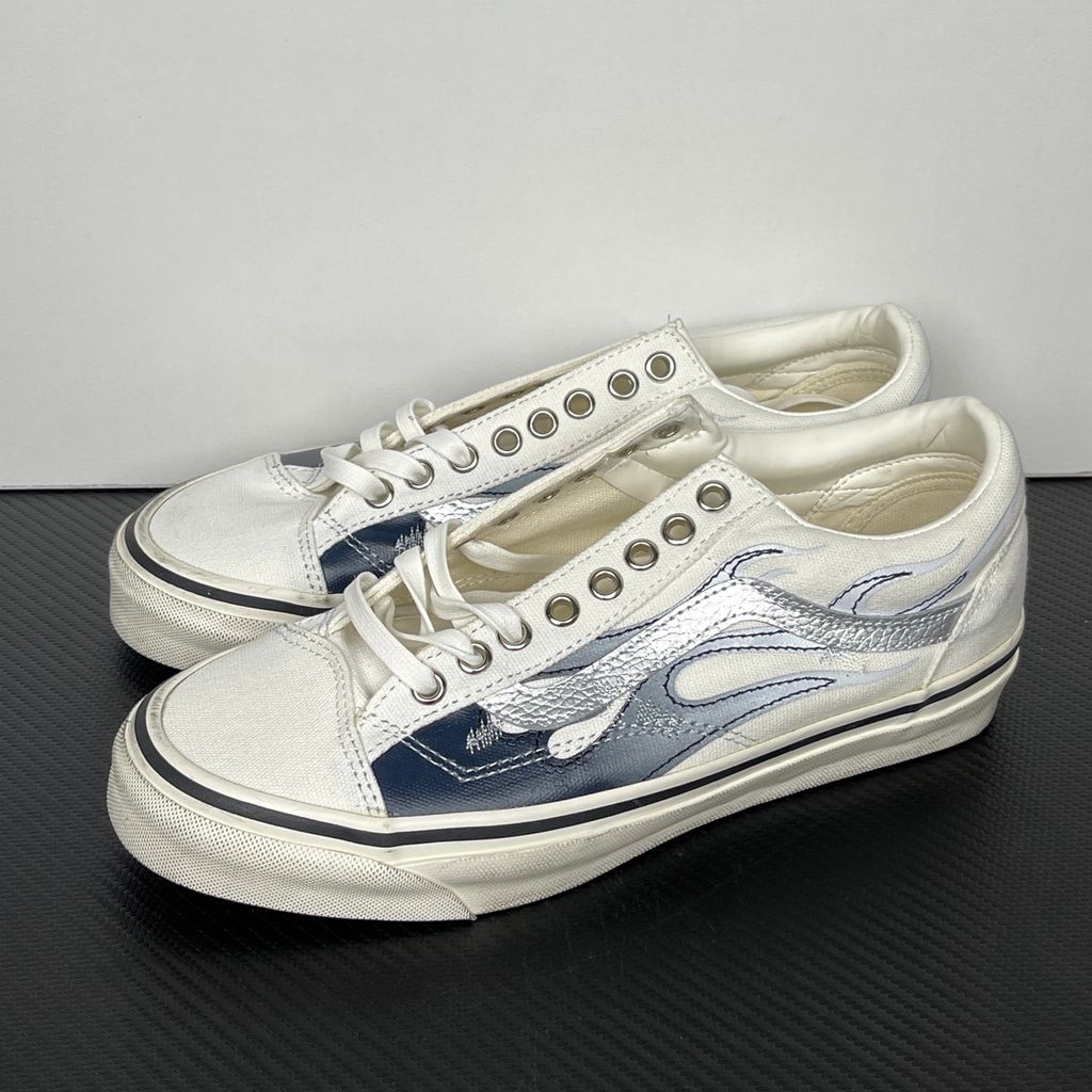 Vans Premium Old Skool 36 Archive Flame Marshmallow VN000D9RCCZ White Grey Black Sneakers