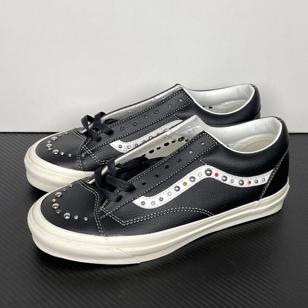 Vans LX Old Skool 36 Pearlized VN000D2RBA3 Black White Studded Sneakers