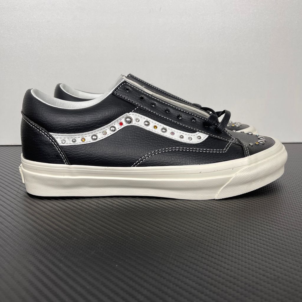 Vans LX Old Skool 36 Pearlized VN000D2RBA3 Black White Studded Sneakers