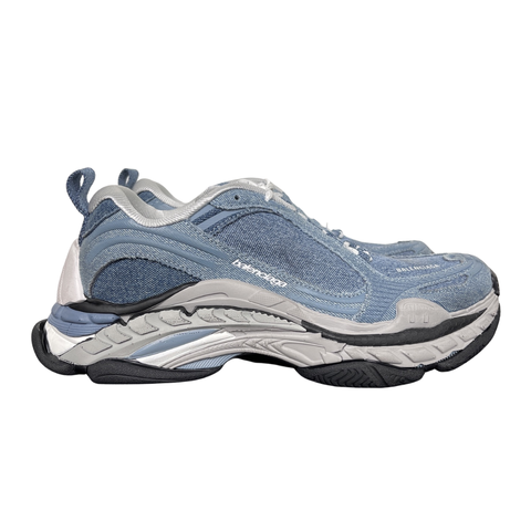 Balenciaga Triple S.2 Denim Sneaker 865849 WTSDN 4000 Blue Men's Sneakers