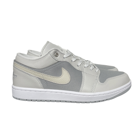 Shop Air Jordan 1 Low SE IO2049-100 in Off-White, Soft Pearl and Light Smoke Grey with genuine leather, Air-Sole cushioning and solid rubber traction.