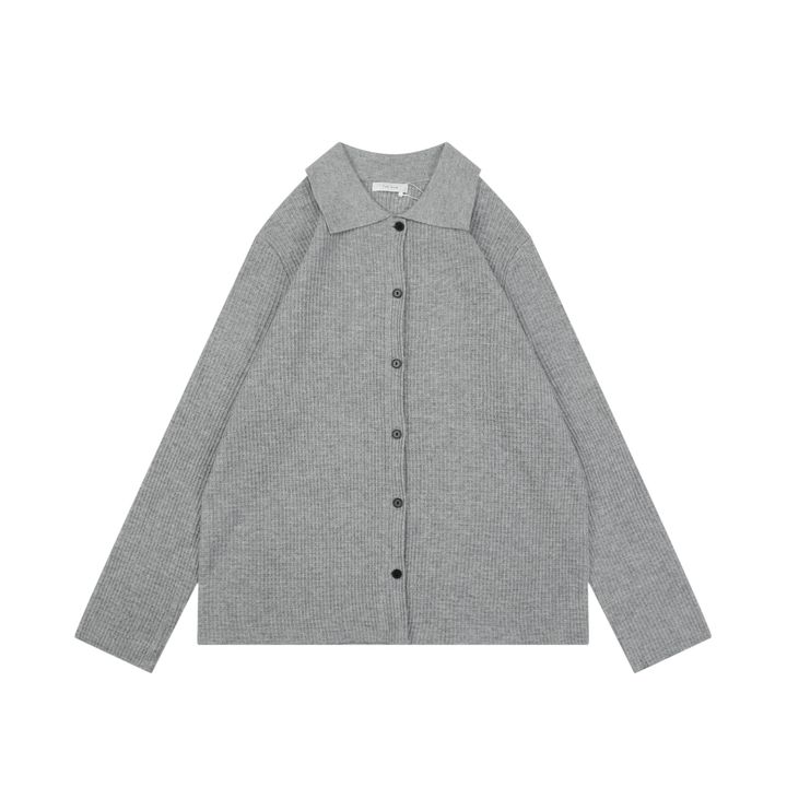 The Row Merino Wool Blend Waffle Cardigan