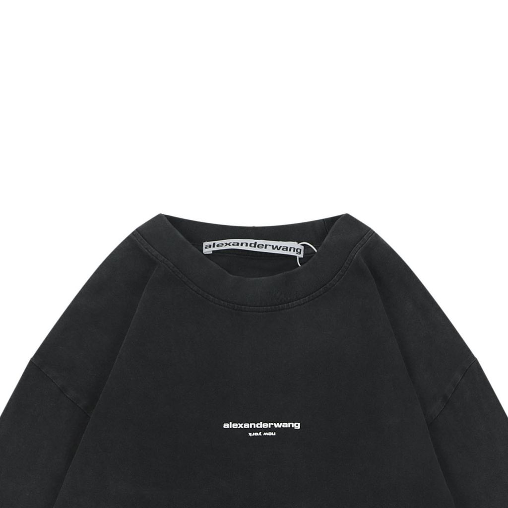 Alexander Wang 230G Vintage Dark Grey Oversized Sweatshirt