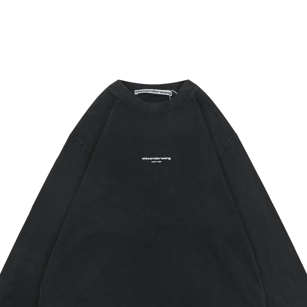 Alexander Wang 230G Vintage Dark Grey Oversized Sweatshirt