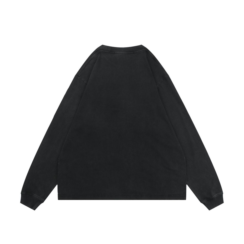 Alexander Wang Washed Logo Long Sleeve Sweatshirt