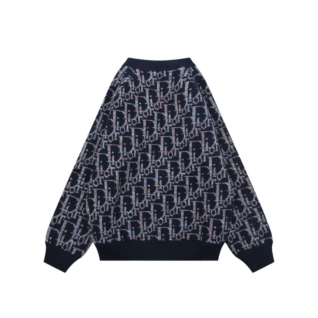 Christian Dior Gradient All-Over Cardigan Sweater