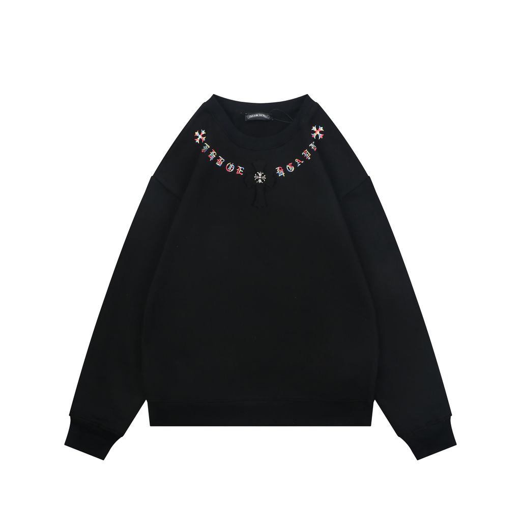 Chrome Hearts Color Sanskrit Embroidered Crewneck Sweatshirt
