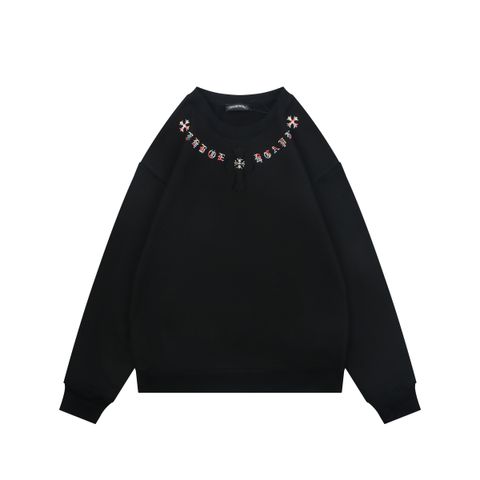 Chrome Hearts Color Sanskrit Embroidered Crewneck Sweatshirt