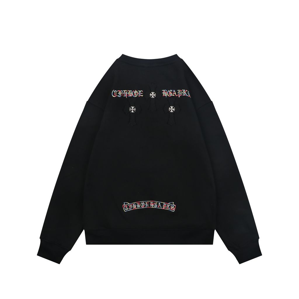 Chrome Hearts Color Sanskrit Embroidered Crewneck Sweatshirt