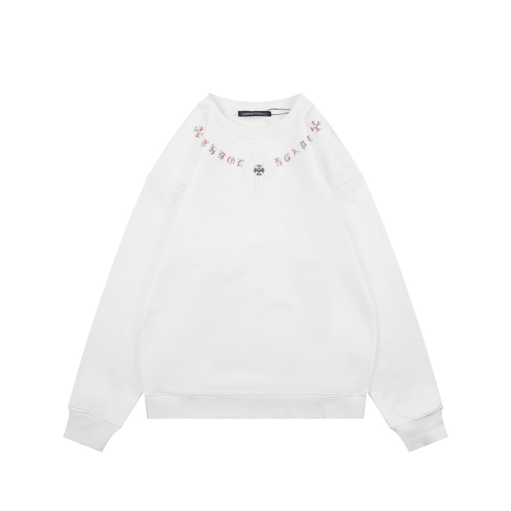 Chrome Hearts Color Sanskrit Embroidered Crewneck Sweatshirt