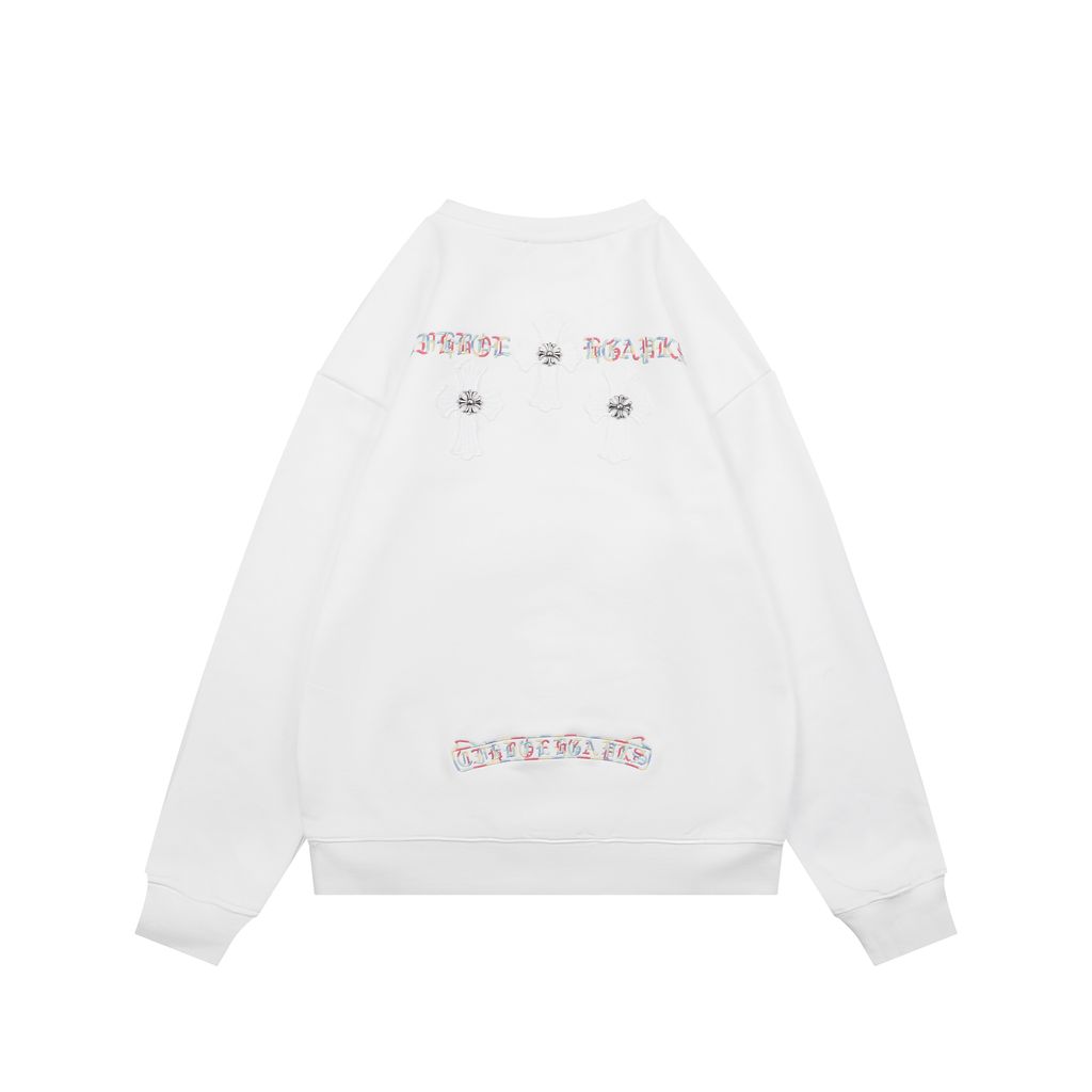 Chrome Hearts Color Sanskrit Embroidered Crewneck Sweatshirt