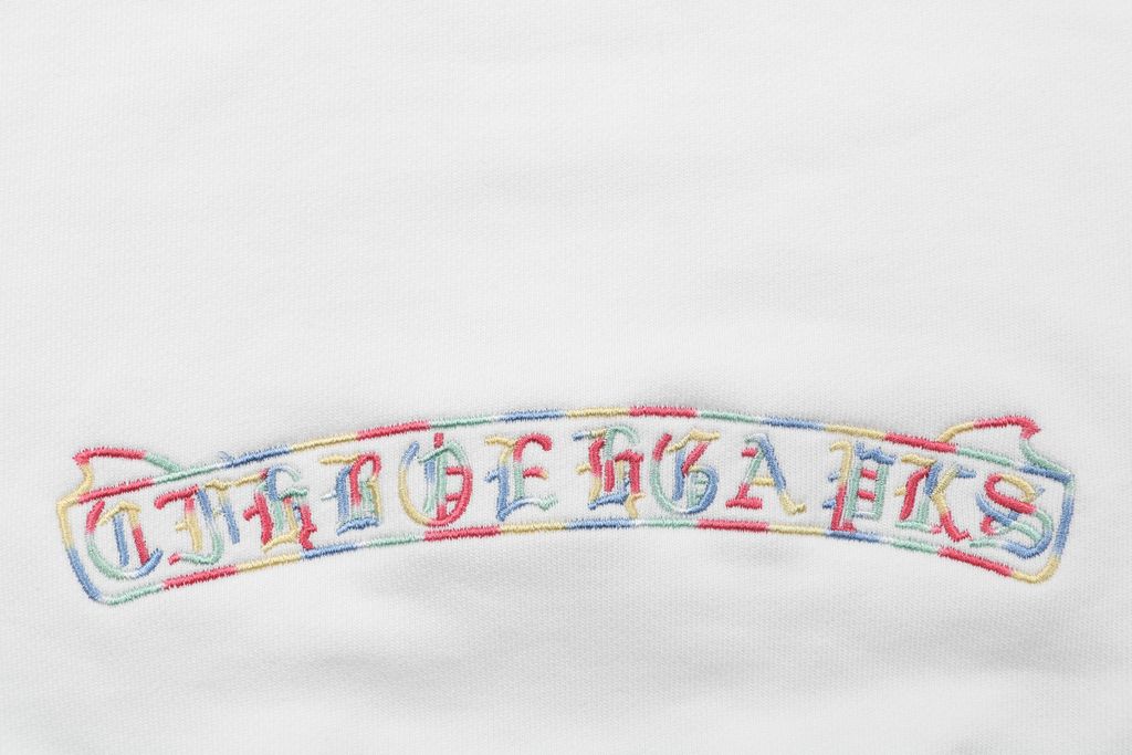 Chrome Hearts Colorful Collar Letter Oversized Crewneck