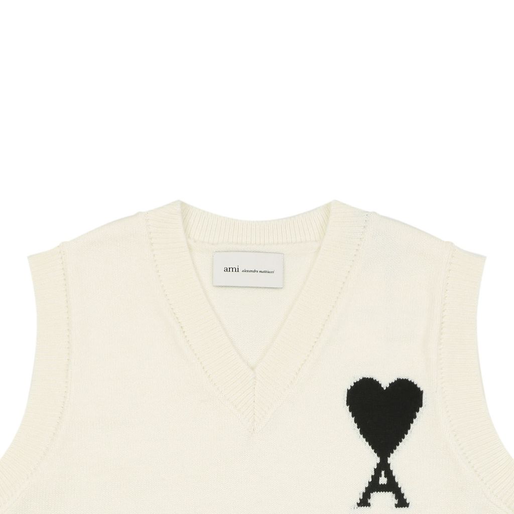 AMI Paris 7-Gauge Merino Wool Blend Sweater Vest