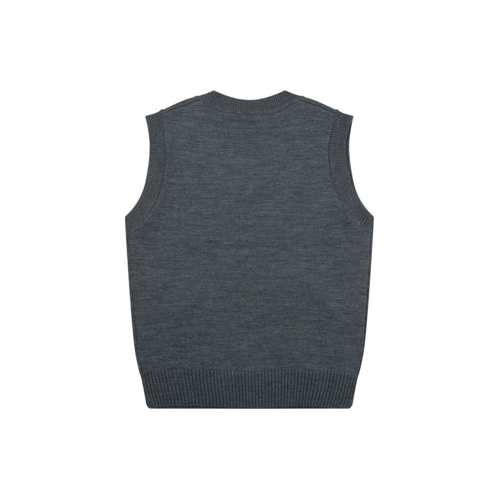 AMI Paris Heart Knit Vest Grey