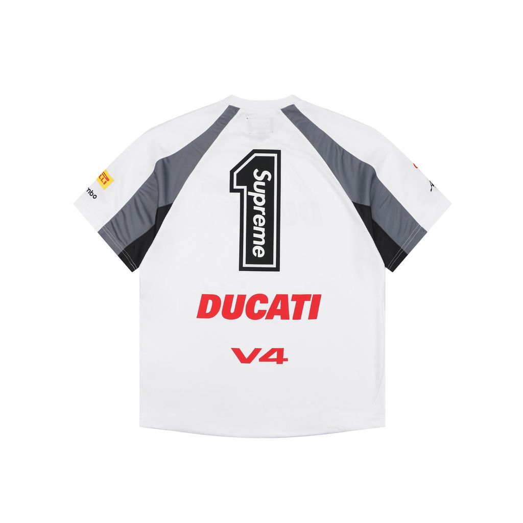 Supreme x Ducati V4 Graphic Short Sleeve Jersey