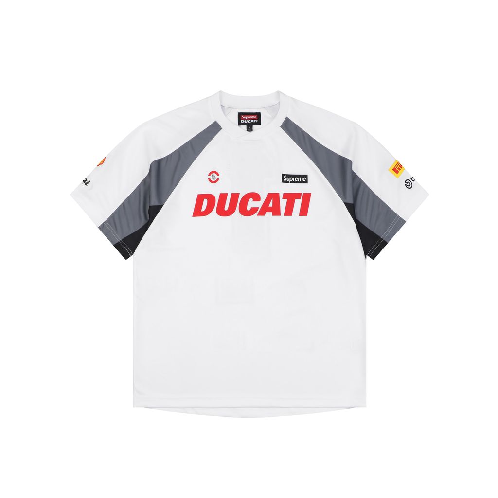 Supreme x Ducati V4 Graphic Short Sleeve Jersey