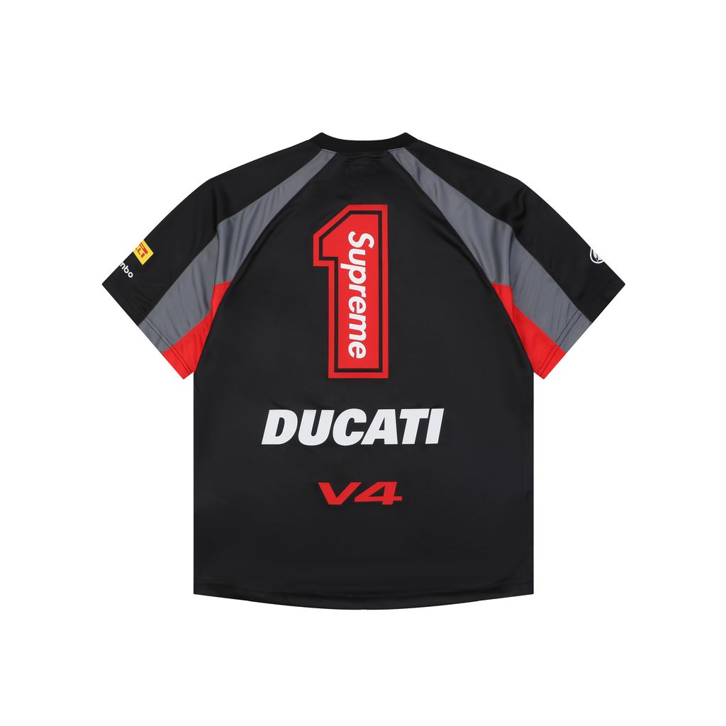 Supreme x Ducati V4 Graphic Short Sleeve Jersey