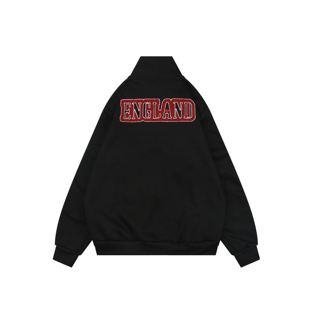 Adidas England Trefoil Embroidered High-Neck Jacket