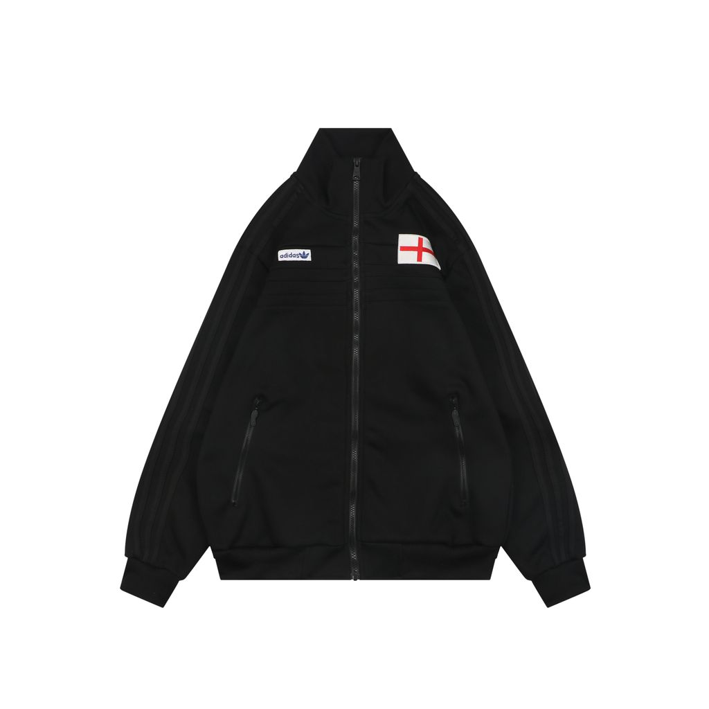 Adidas England Trefoil Embroidered High-Neck Jacket