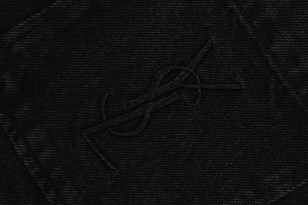 YSL Barudan Embroidered Canvas Shirt Jacket