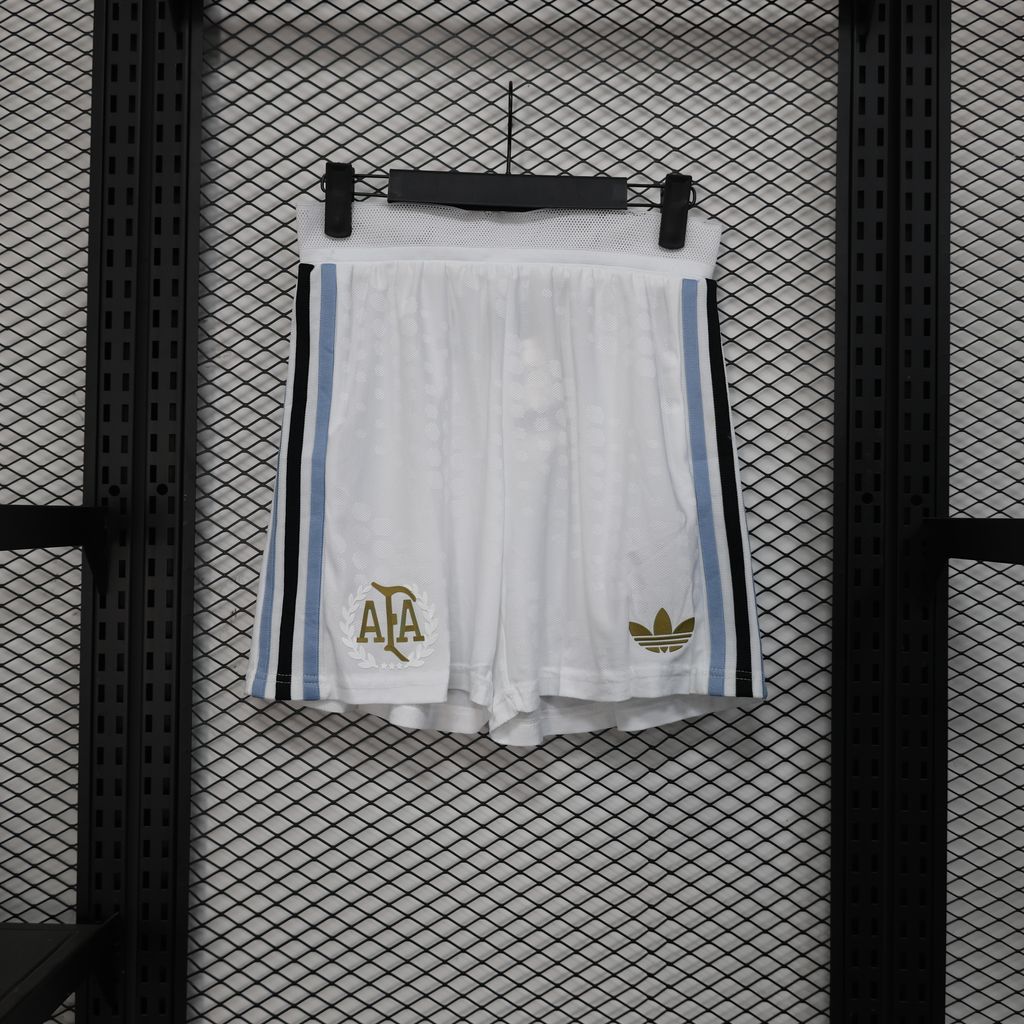 Argentina White Player Version Football Shorts