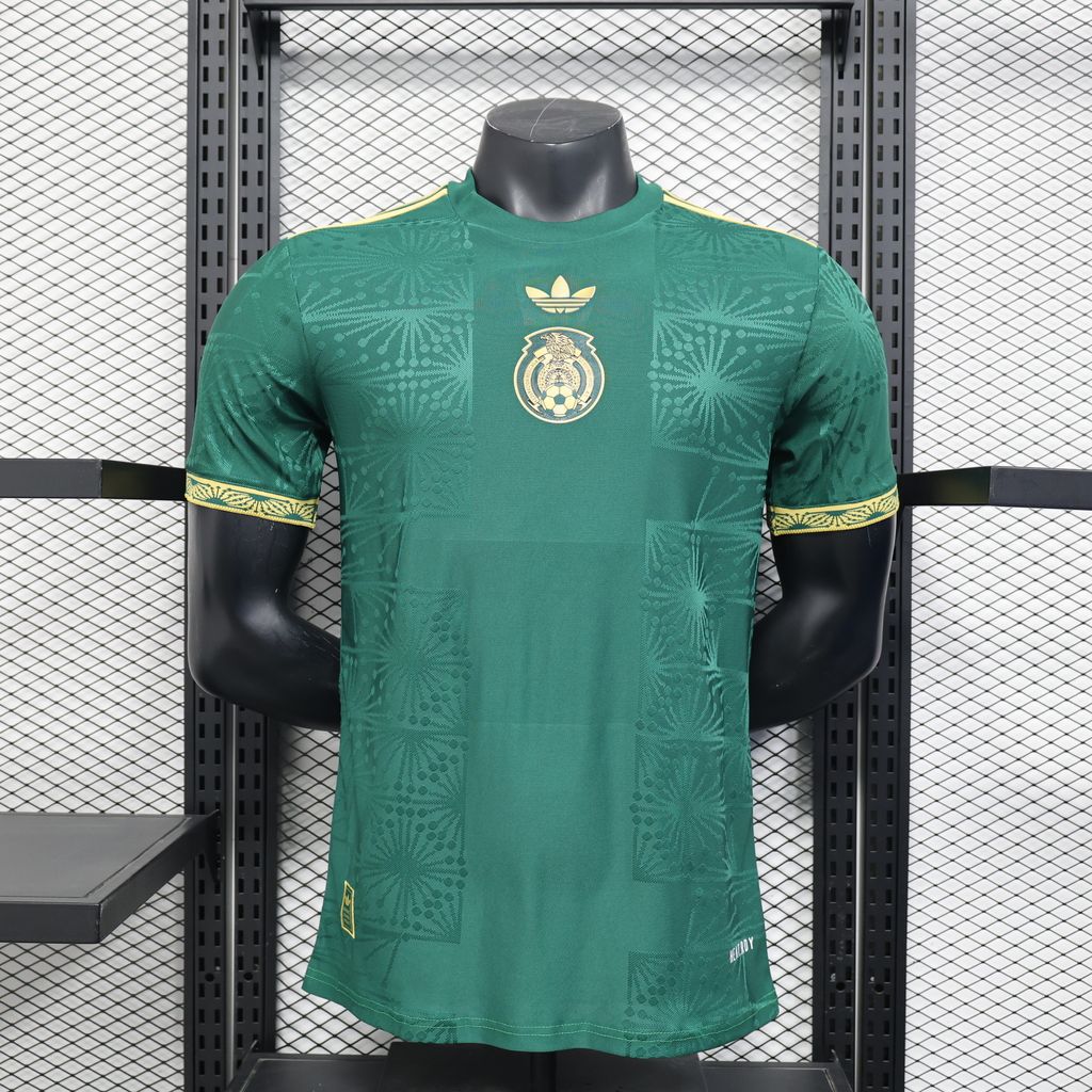 Mexico Trophy Edition Player Version Football Jersey Green