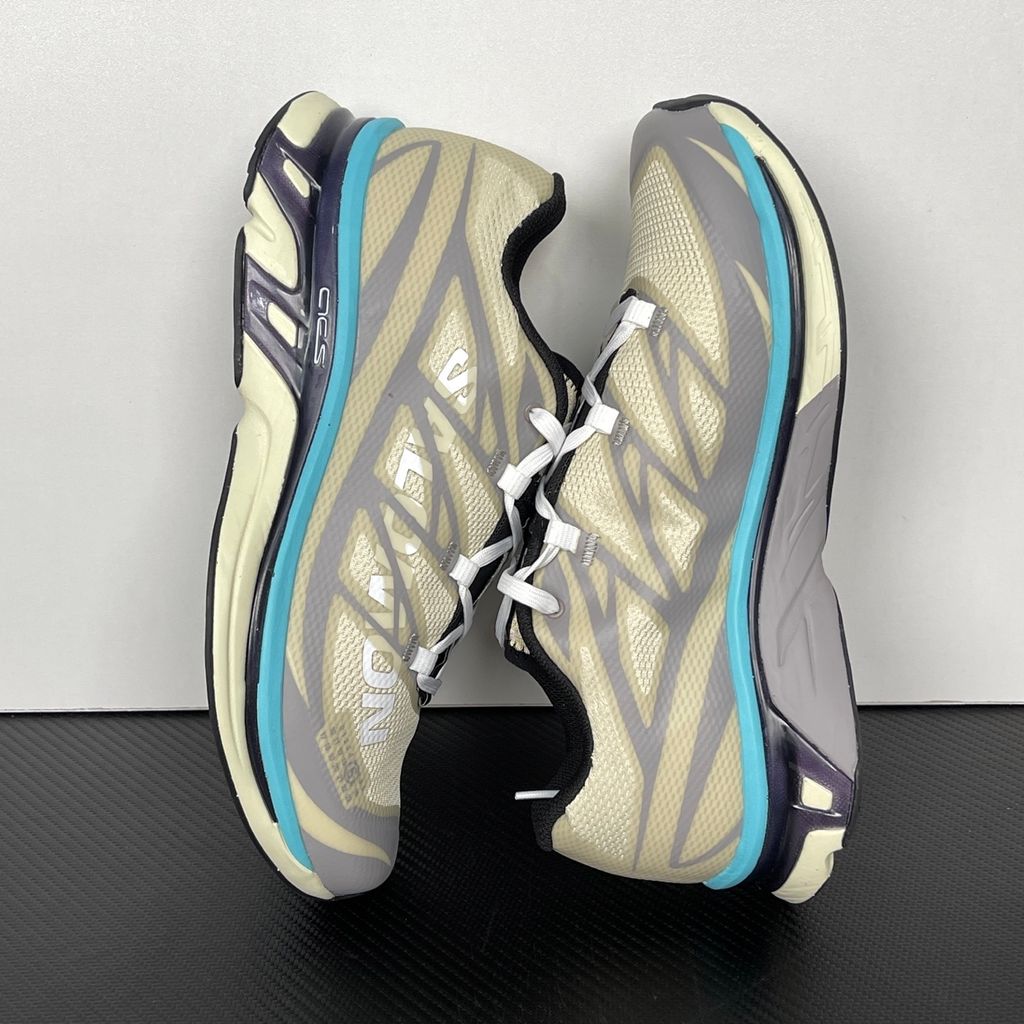 Shop MM6 Maison Margiela x Salomon XT-MM6 L49199900 in Aspargus Green, Gull and Blue Curacao with Agile Chassis, EnergyCell+ cushioning and EndoFit.