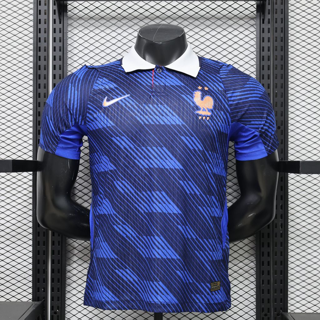 France Home Player Version Football Jersey