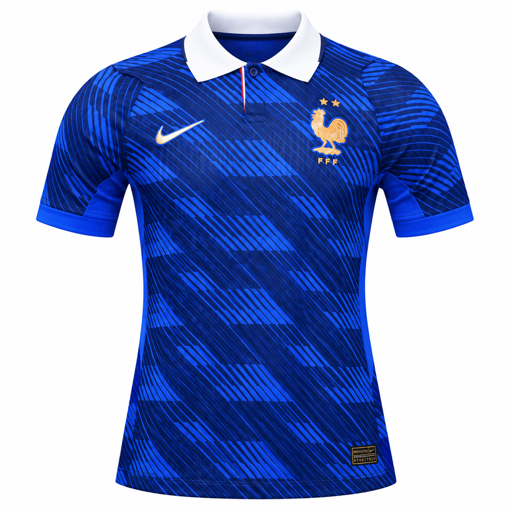 France Home Player Version Football Jersey