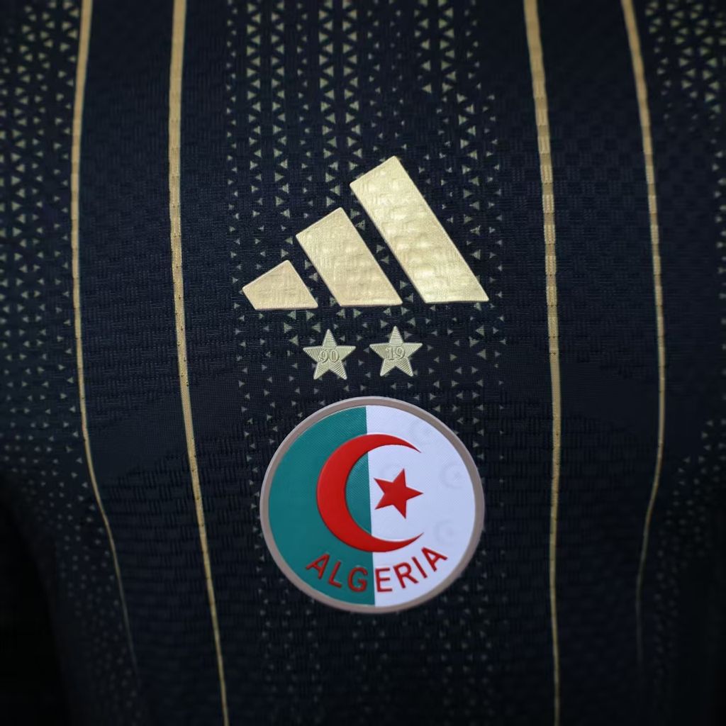 Algeria National Team Inspired Black Gold Jersey