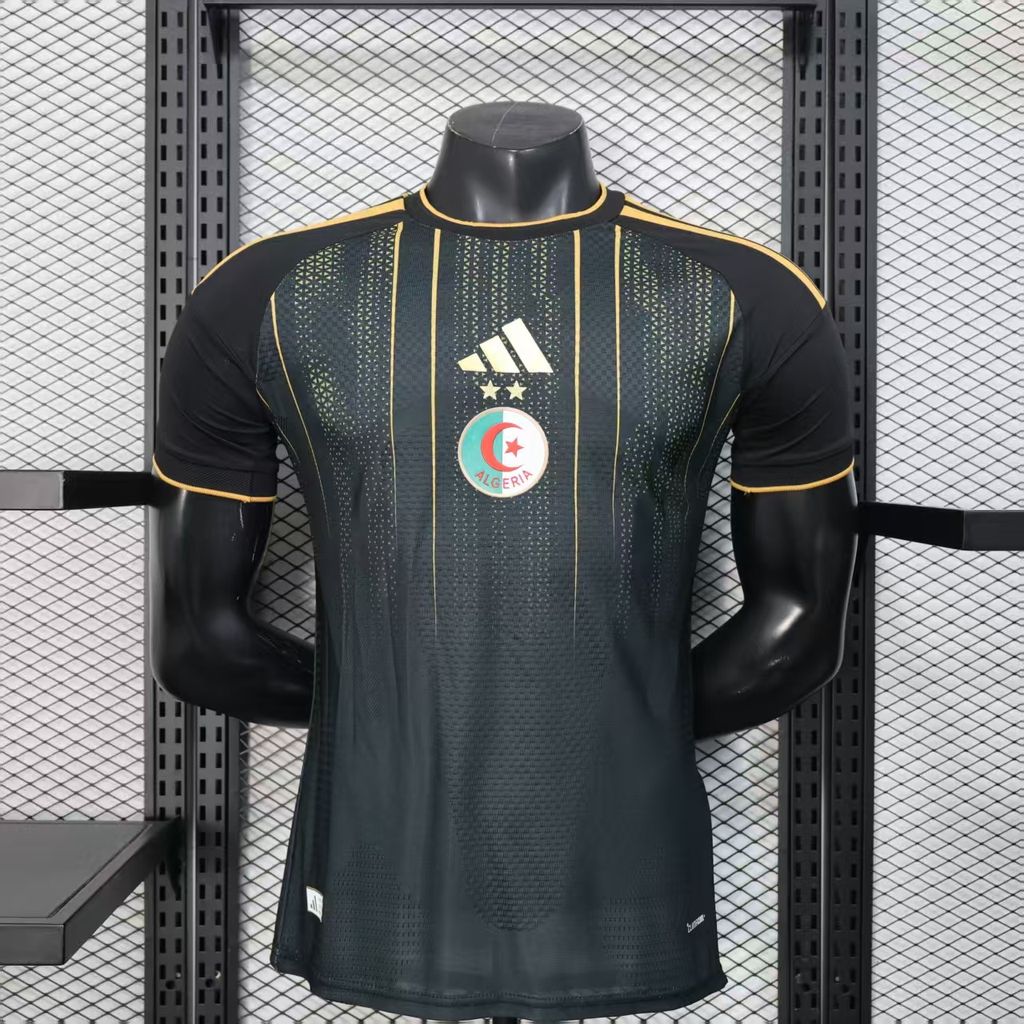 Algeria Black Gold Football Jersey