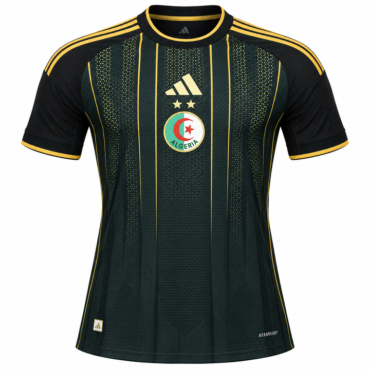 Algeria Black Gold Football Jersey