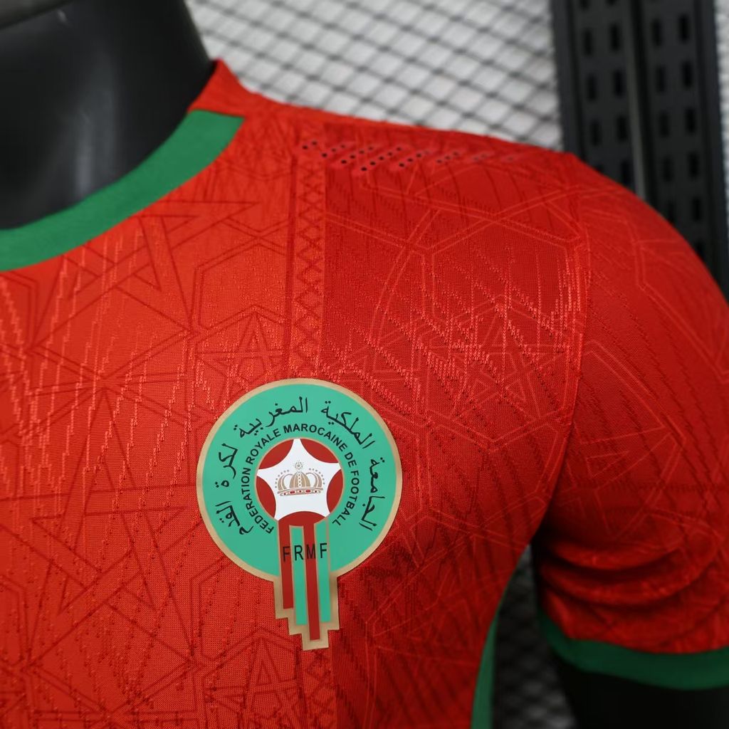 Morocco Perforated Player Fit Soccer Shirt