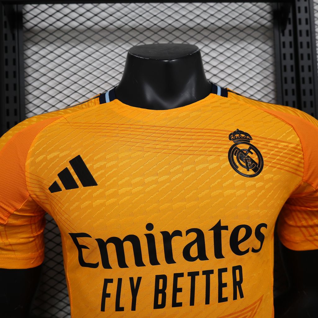 Real Madrid Away Player Version Jacquard Football Jersey
