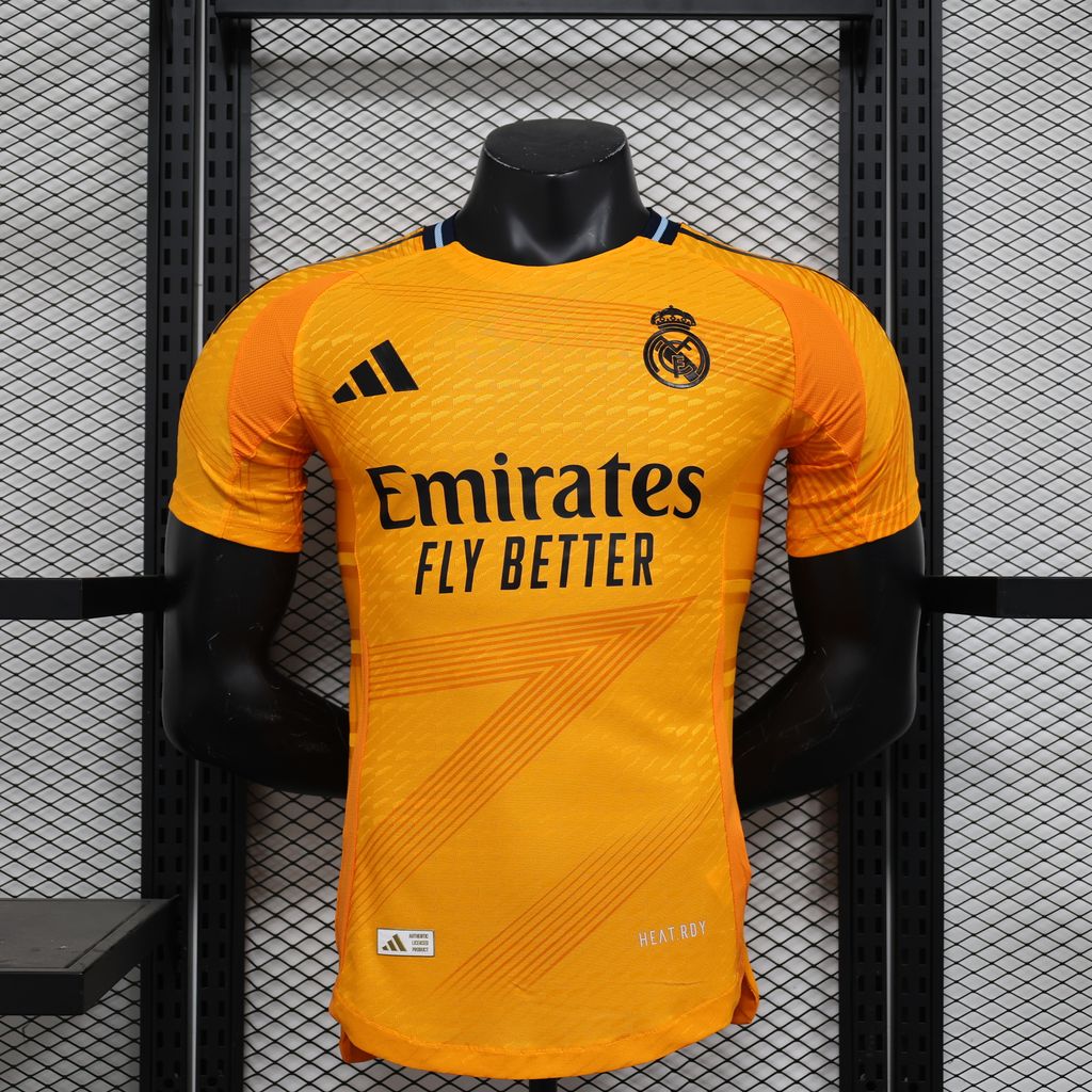 Real Madrid Away Player Version Jacquard Football Jersey