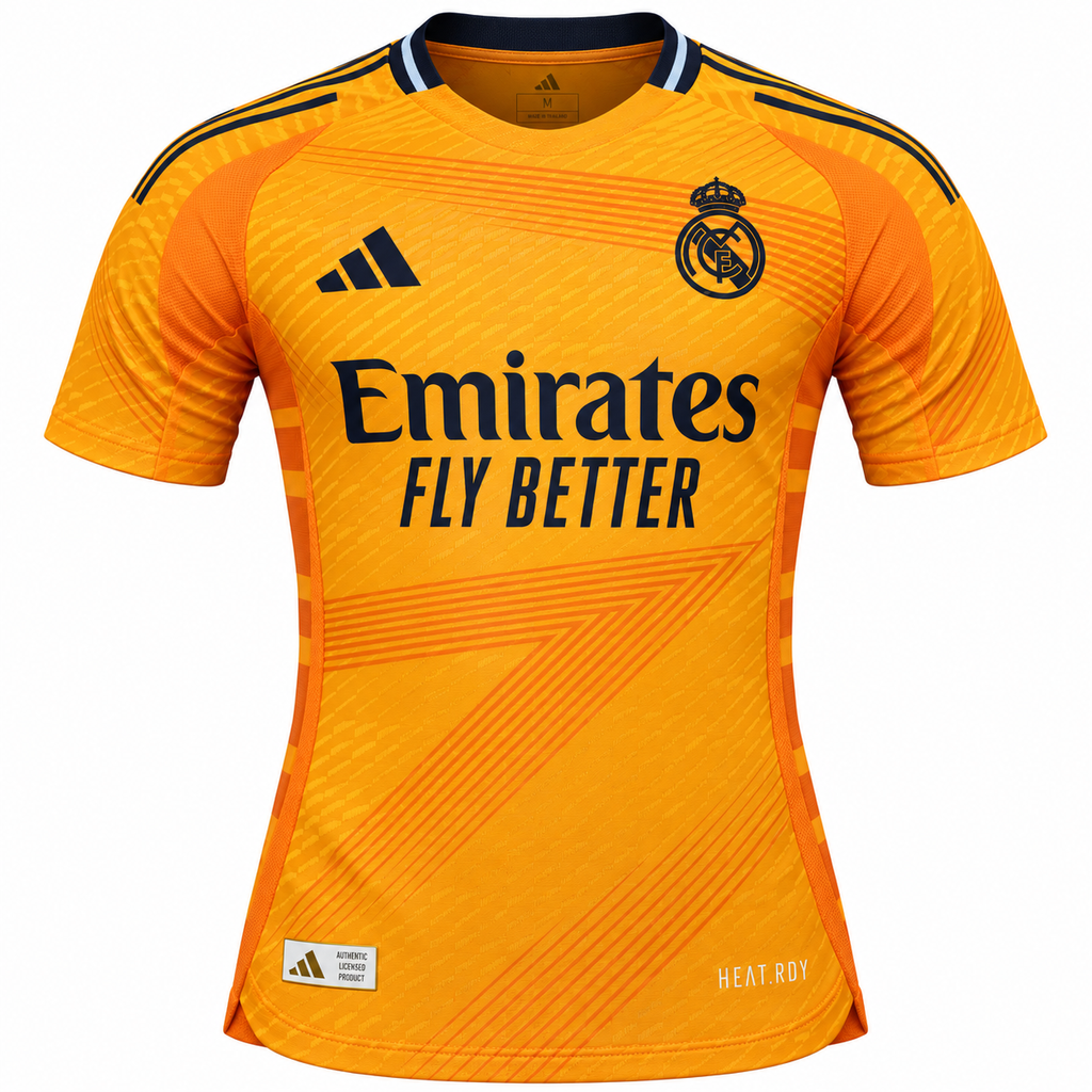 Real Madrid Away Player Version Jacquard Football Jersey