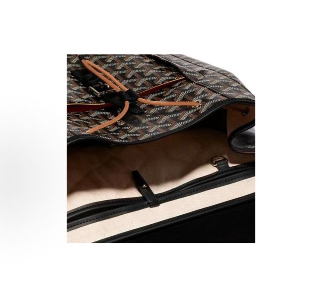 Goyard Alpin MM Backpack ALPIN2MMLTY01CL01P Black Goyardine canvas Goyard Alpin MM Black backpack Goyardine canvas Clamecy cowhide palladium hardware Goyard ALPIN2MMLTY01CL01P Black Alpin MM backpack 15 inch padded interior pocket