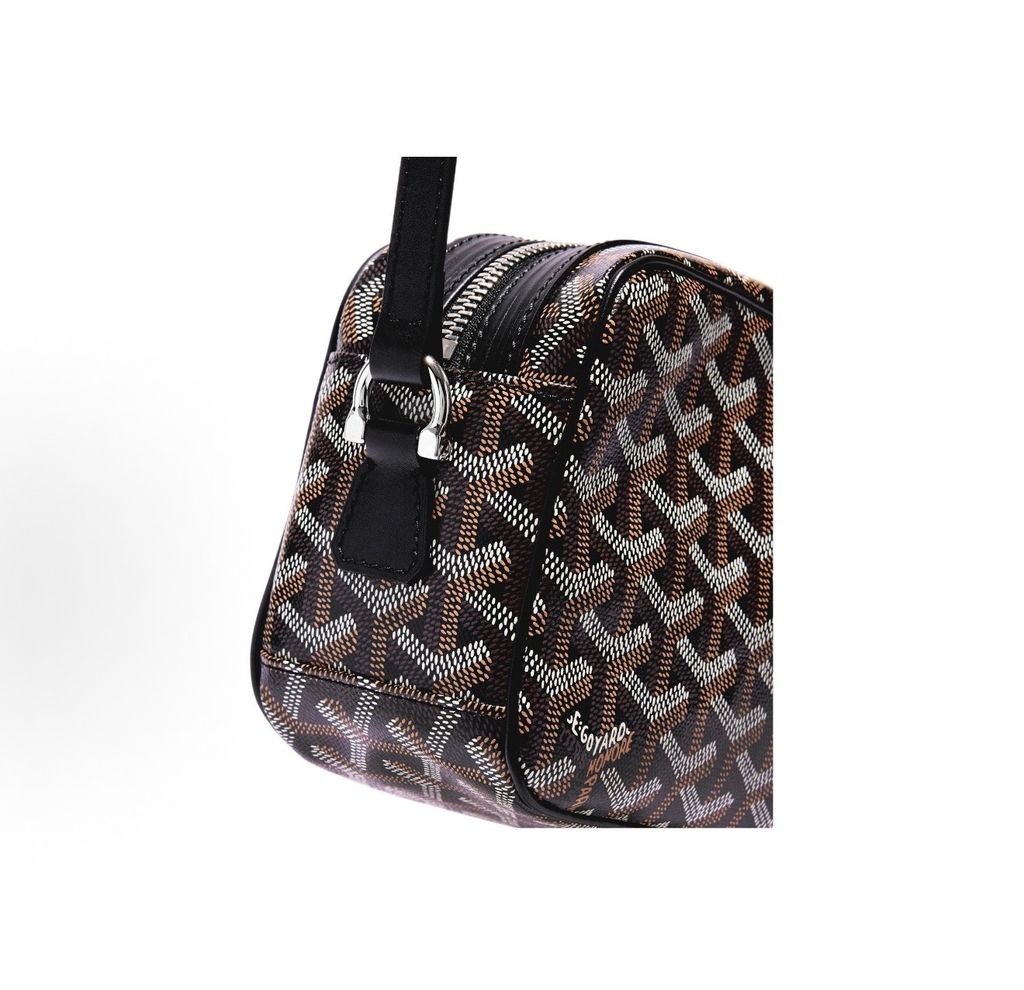 Goyard Cap-Vert PM Goyardine canvas crossbody bag multiple colors Goyard Cap-Vert PM shoulder bag Goyardine canvas Cervon calfskin Goyard AMACAPVERT2 Cap-Vert PM small crossbody camera bag