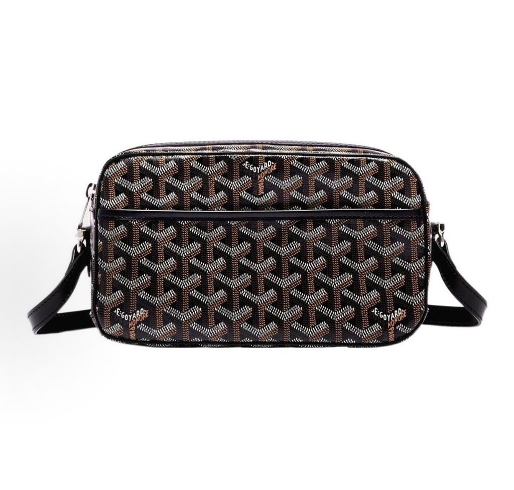 Goyard Cap-Vert PM Goyardine canvas crossbody bag multiple colors Goyard Cap-Vert PM shoulder bag Goyardine canvas Cervon calfskin Goyard AMACAPVERT2 Cap-Vert PM small crossbody camera bag