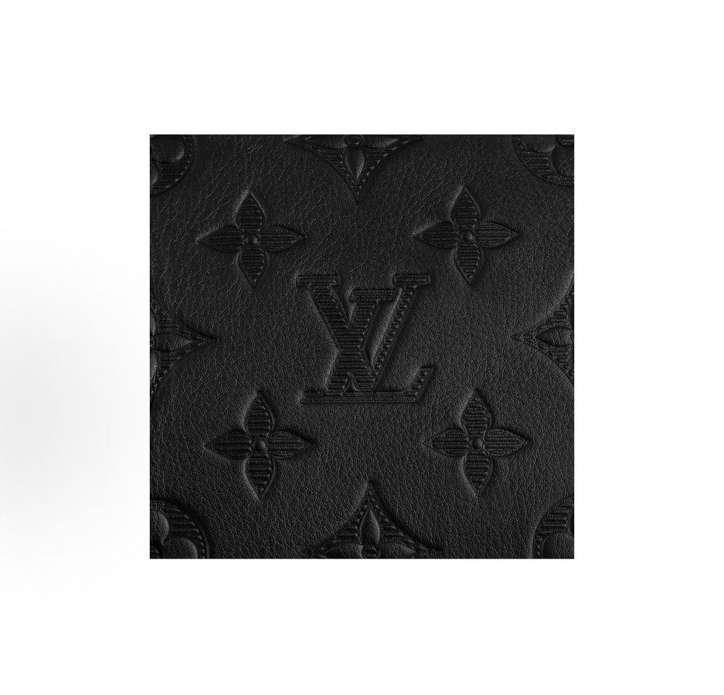 Louis Vuitton Keepall Bandoulière 50 M44810 Black Monogram Shadow leather travel bag Louis Vuitton M44810 Keepall 50 Black embossed Monogram leather weekender bag Louis Vuitton Keepall Bandoulière 50 Black M44810 matte hardware shoulder travel bag