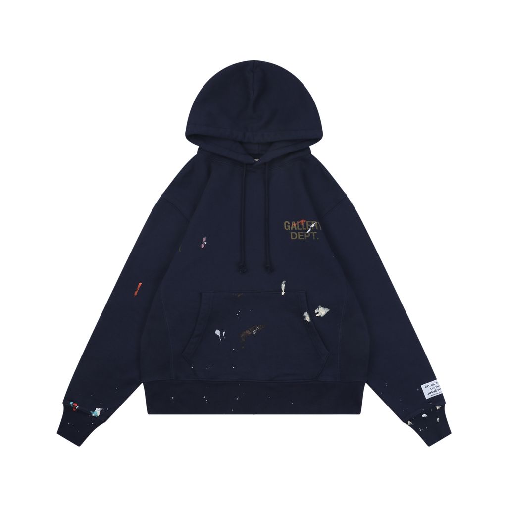 Gallery Dept Blue Purple Graffiti Painted Hoodie