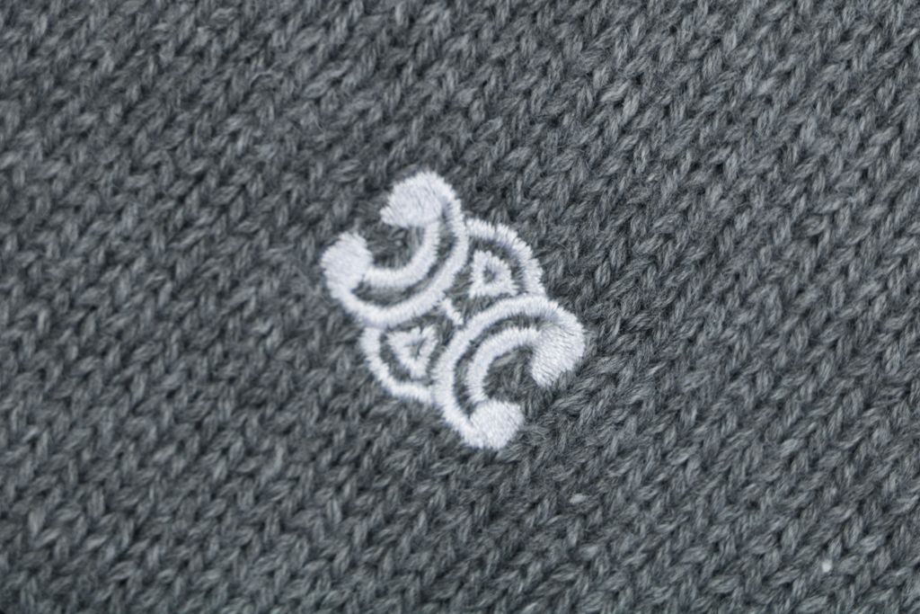 CELINE Wool Blend Triomphe Logo Knit Sweater