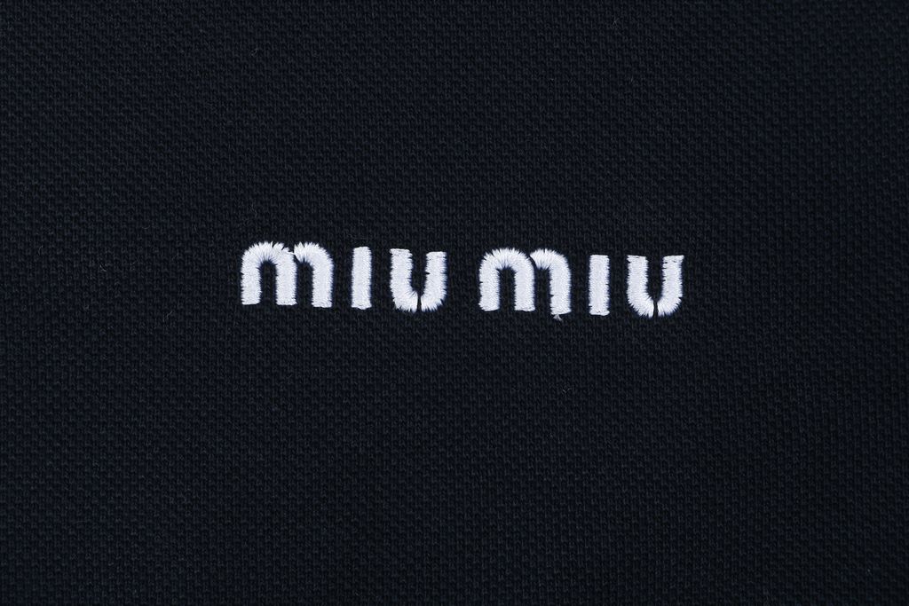 Miu Miu Logo White Trim Structured Jacket