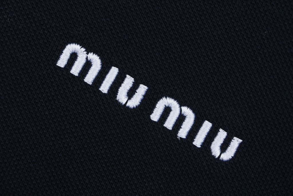 Miu Miu Logo White Trim Structured Jacket
