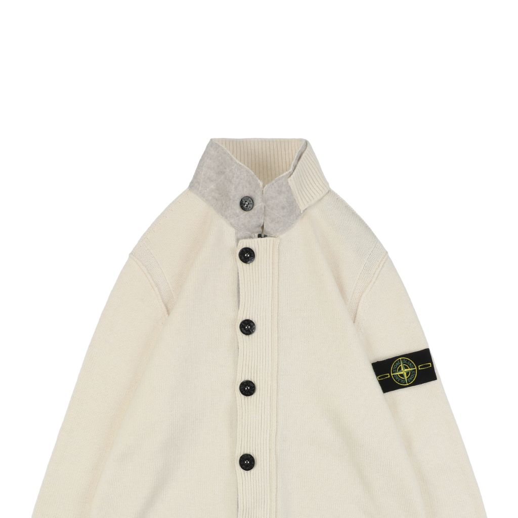 Stone Island 100% Sheep Wool Panelled Jacket Beige